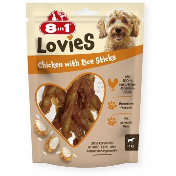 8in 1 Lovies Chicken Rice Sticks 80g