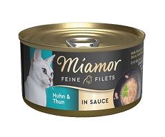Miamor Dose Feine Filets Huhn & Thunfisch in Sauce 85g (Menge: 24 je Bestelleinheit) Miamor Dose Feine Filets Huhn & Thunfisch in Sauce 85g (Menge: 24 je Bestelleinheit)