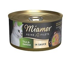Miamor Dose Feine Filets Thunfisch & Gemüse in Sauce 85g (Menge: 24 je Bestelleinheit) Miamor Dose Feine Filets Thunfisch & Gemüse in Sauce 85g (Menge: 24 je Bestelleinheit)