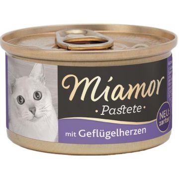 Miamor Dose Pastete Geflügelherzen 85 g (Menge: 12 je Bestelleinheit) Miamor Dose Pastete Geflügelherzen 85 g (Menge: 12 je Bestelleinheit)