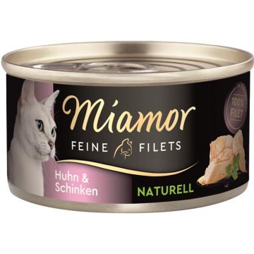 Miamor Dose Feine Filets Naturelle Huhn & Schinken 80 g (Menge: 24 je Bestelleinheit) Miamor Dose Feine Filets Naturelle Huhn & Schinken 80 g (Menge: 24 je Bestelleinheit)