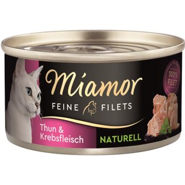 Miamor Dose Feine Filets Naturelle Thunfisch & Krebsfleisch 80 g (Menge: 24 je Bestelleinheit) Miamor Dose Feine Filets Naturelle Thunfisch & Krebsfleisch 80 g (Menge: 24 je Bestelleinheit)