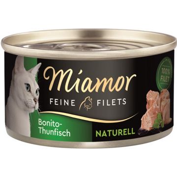 Miamor Dose Feine Filets Naturelle Bonito-Thunfisch 80 g (Menge: 24 je Bestelleinheit) Miamor Dose Feine Filets Naturelle Bonito-Thunfisch 80 g (Menge: 24 je Bestelleinheit)