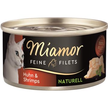Miamor Dose Feine Filets Naturelle Huhn & Shrimps 80 g (Menge: 24 je Bestelleinheit) Miamor Dose Feine Filets Naturelle Huhn & Shrimps 80 g (Menge: 24 je Bestelleinheit)