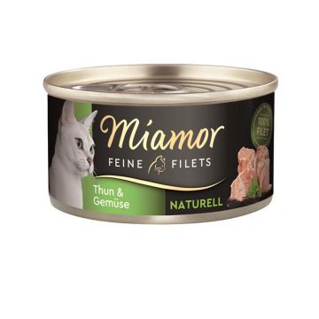 Miamor Feine Filets Naturell Thun & Gemüse 80g (Menge: 24 je Bestelleinheit) Miamor Feine Filets Naturell Thun & Gemüse 80g (Menge: 24 je Bestelleinheit)
