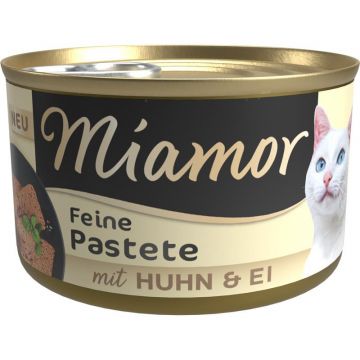 Miamor Dose Feine Pastete mit Ei & Huhn 85g (Menge: 12 je Bestelleinheit) Miamor Dose Feine Pastete mit Ei & Huhn 85g (Menge: 12 je Bestelleinheit)