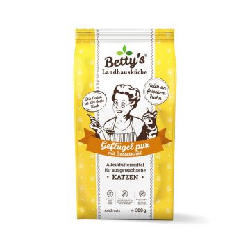 Bettys Landhausküche Katze Adult Trocken Geflügel pur 300g
