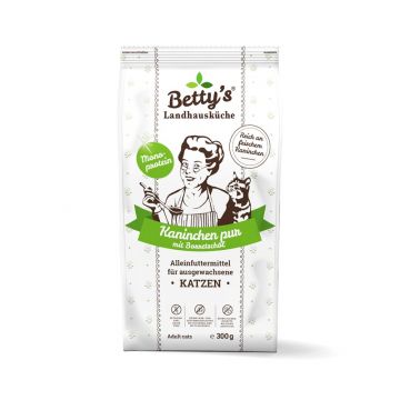 Bettys Landhausküche Katze Adult Trocken Kaninchen pur 300g