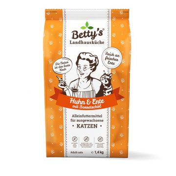 Bettys Landhausküche Katze Adult Trocken Huhn & Ente 1,4 kg