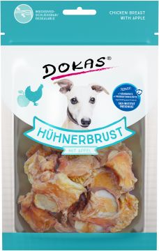 Dokas Dog Hühnerbrustfilet mit Apfel 70 g (Menge: 8 je Bestelleinheit)