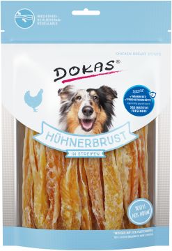 Dokas Dog Hühnerbrust in Streifen 250 g (Menge: 8 je Bestelleinheit)