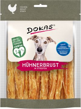 Dokas Hunde Snack Hühnerbrust in Streifen 170g - welfare chicken (Menge: 7 je Bestelleinheit)