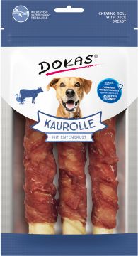 Dokas Dog Kaurolle Entenbrust Medium 150 g (Menge: 6 je Bestelleinheit)