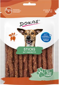 Dokas Dog Sticks mit Hagebutte 105g (Menge: 6 je Bestelleinheit)