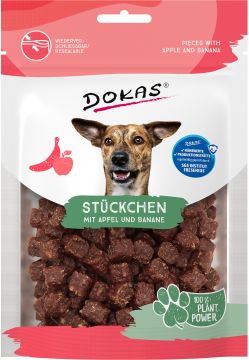 Dokas Dog Stückchen mit Apfel & Banane 105g (Menge: 5 je Bestelleinheit)