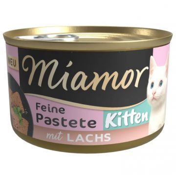 Miamor Dose Feine Pastete Kitten mit Lachs 85g (Menge: 12 je Bestelleinheit)