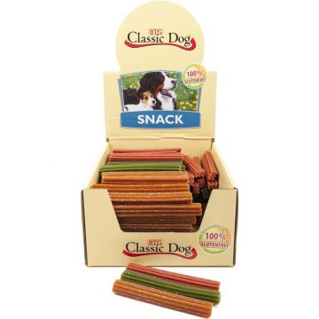 Classic Dog Snack Kaustange glutenfrei Mini 12 cm in natur, rot oder grün (Menge: 150 je Bestelleinheit) Classic Dog Snack Kaustange glutenfrei Mini 12 cm in natur, rot oder grün (Menge: 150 je Bestelleinheit)