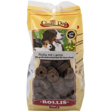 Classic Dog Snack Rollis mit Lamm 500g Classic Dog Snack Rollis mit Lamm 500g