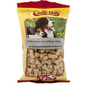 Classic Dog Snack Miniknochen mit Geflügel 200g (Menge: 12 je Bestelleinheit) Classic Dog Snack Miniknochen mit Geflügel 200g (Menge: 12 je Bestelleinheit)