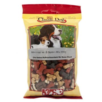 Classic Dog Snack Miniknochen 5 Sorten Mix 200g (Menge: 12 je Bestelleinheit) Classic Dog Snack Miniknochen 5 Sorten Mix 200g (Menge: 12 je Bestelleinheit)