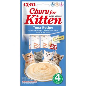 Inaba Cat Churu Kitten Tuna 4x14g Inaba Cat Churu Kitten Tuna 4x14g