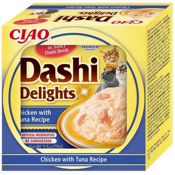 Inaba Cat Dashi Delights Chicken & Tuna 70g (Menge: 6 je Bestelleinheit)