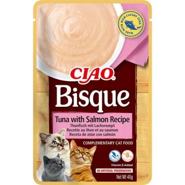 Inaba Cat Ciao Bisque Tuna & Salmon 40g