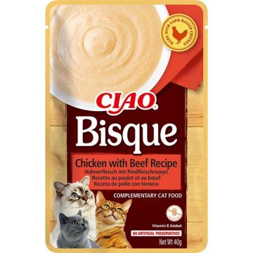 Inaba Cat Ciao Bisque Chicken & Beef 40g