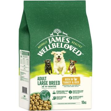 James Wellbeloved Dog für große Hunde Truthahn & Reis 10kg