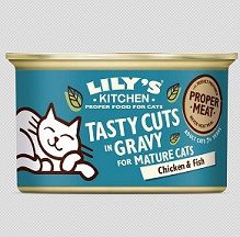 Lilys Kitchen Cat Tasty Cuts Chicken & Fish for Mature Cats 85g (Menge: 24 je Bestelleinheit) Lilys Kitchen Cat Tasty Cuts Chicken & Fish for Mature Cats 85g (Menge: 24 je Bestelleinheit)