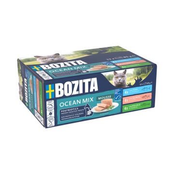 Bozita Cat Dose Mousse Mixed Ocean 12x85g