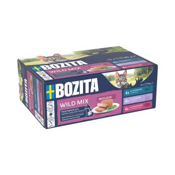 Bozita Cat Dose Mousse Mixed Wild 12x85g