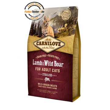 Carnilove Cat Adult Lamb & Wild Boar 2kg Carnilove Cat Adult Lamb & Wild Boar 2kg