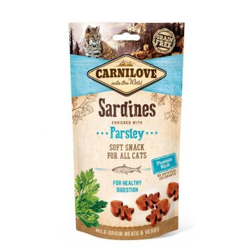 Carnilove Cat Soft Snack Sardine with Parsley 50g (Menge: 12 je Bestelleinheit) Carnilove Cat Soft Snack Sardine with Parsley 50g (Menge: 12 je Bestelleinheit)