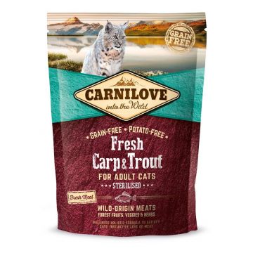 Carnilove Cat Adult Fresh Carp & Trout/Sterilised 400g Carnilove Cat Adult Fresh Carp & Trout/Sterilised 400g