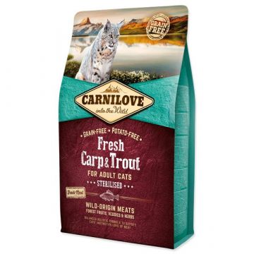 Carnilove Cat Adult Fresh Carp & Trout/Sterilised 2kg Carnilove Cat Adult Fresh Carp & Trout/Sterilised 2kg