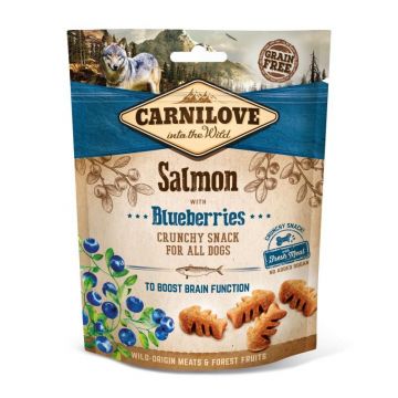 Carnilove Dog Crunchy Snack Salmon with Blueberries 200g (Menge: 6 je Bestelleinheit) Carnilove Dog Crunchy Snack Salmon with Blueberries 200g (Menge: 6 je Bestelleinheit)