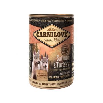 Carnilove Dog Dose Puppy Salmon & Turkey 400g (Menge: 6 je Bestelleinheit) Carnilove Dog Dose Puppy Salmon & Turkey 400g (Menge: 6 je Bestelleinheit)