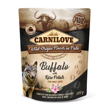 Carnilove Dog Pouch Pate Büffel & Rosenblätter 300g (Menge: 12 je Bestelleinheit) Carnilove Dog Pouch Pate Büffel & Rosenblätter 300g (Menge: 12 je Bestelleinheit)