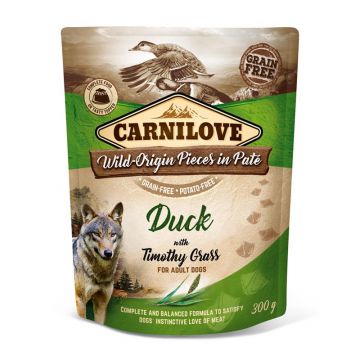 Carnilove Dog Pouch Pate Ente & Lieschgras 300g (Menge: 12 je Bestelleinheit) Carnilove Dog Pouch Pate Ente & Lieschgras 300g (Menge: 12 je Bestelleinheit)