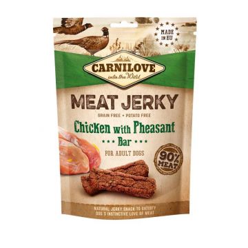 Carnilove Dog Snack Meat Jerky Chicken & Pheasant Bar 100g Carnilove Dog Snack Meat Jerky Chicken & Pheasant Bar 100g