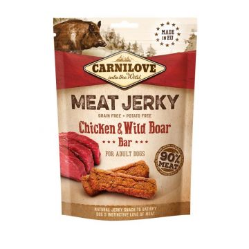 Carnilove Dog Snack Meat Jerky Chicken & Wild Boar Bar 100g Carnilove Dog Snack Meat Jerky Chicken & Wild Boar Bar 100g