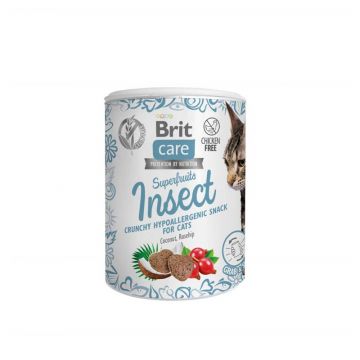 Brit Care Cat Snack Superfruits Insect 100 g Brit Care Cat Snack Superfruits Insect 100 g