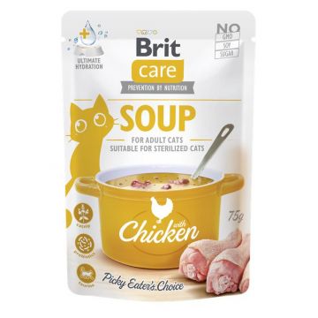 Brit Care Cat Soup with Chicken 75g (Menge: 15 je Bestelleinheit) Brit Care Cat Soup with Chicken 75g (Menge: 15 je Bestelleinheit)
