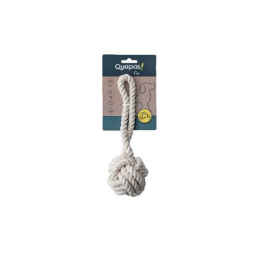 Quapas Dog Toy Rope Ball Natural L 30 cm