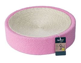Quapas Cat Catscratcher Plush Sisal Pink