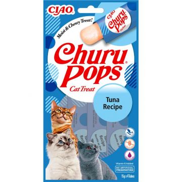 Inaba Cat Churu Pops Tuna 4 x 15g Inaba Cat Churu Pops Tuna 4 x 15g
