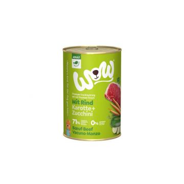 Wow Dog Dose Adult Rind 400g (Menge: 6 je Bestelleinheit) Wow Dog Dose Adult Rind 400g (Menge: 6 je Bestelleinheit)