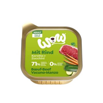 Wow Dog Schale Adult Rind 150g (Menge: 11 je Bestelleinheit) Wow Dog Schale Adult Rind 150g (Menge: 11 je Bestelleinheit)